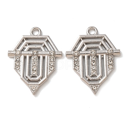 Alloy Rhinestone Pendants RB-CBAA987-01P-1