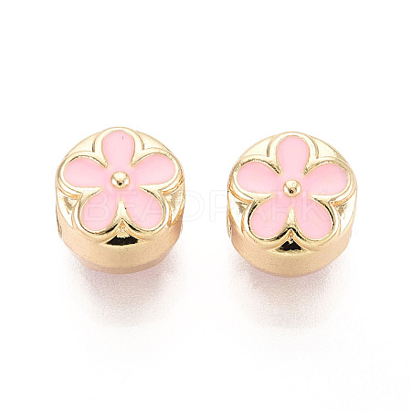 Alloy Enamel European Beads FIND-N011-05KCG-1