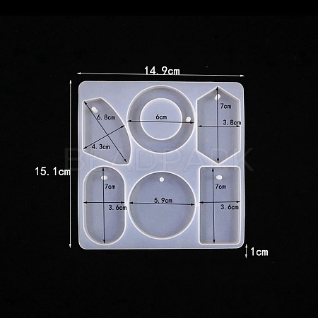 Pendants Food Grade Silicone Mold PW-WG15607-04-1