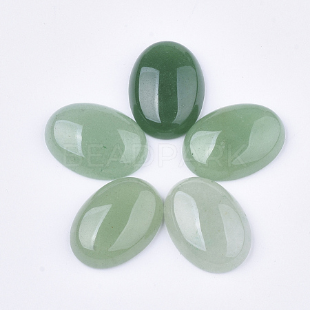 Natural Green Aventurine Cabochons G-S349-25A-04-1