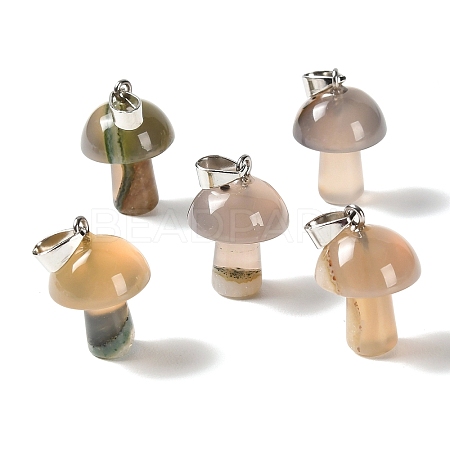 Natural Crystal Core Agate Pendants GG-CBAA0EE-05P-13-1