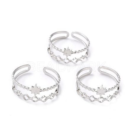 304 Stainless Steel Finger Rings X-RJEW-L102-26P-1