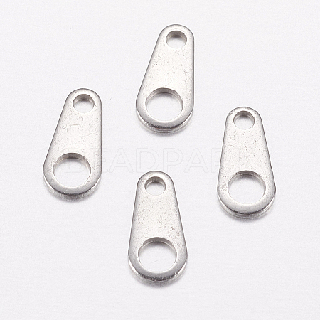 201 Stainless Steel Chain Tabs STAS-I097-035C-P-1