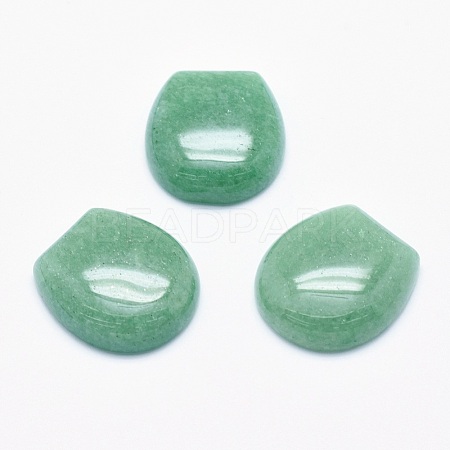 Natural Green Aventurine Cabochons G-G760-C11-1