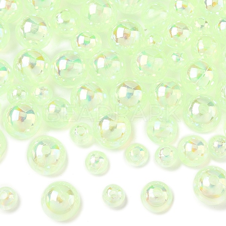 150Pcs 3 Styles Transparent Acrylic Beads MACR-YW0003-96C-1