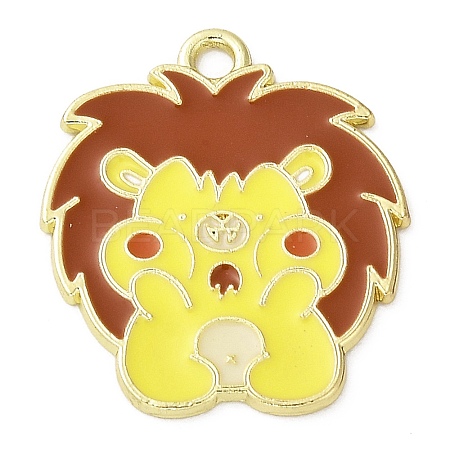 Cartoon Alloy Enamel Pendants ENAM-K071-02G-05-1