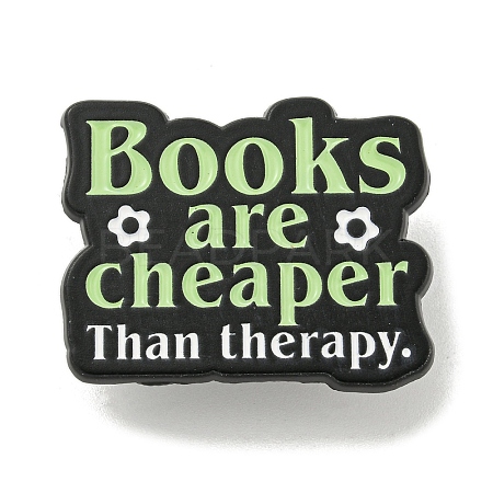 Books are Cheaper Zinc Alloy Brooches JEWB-A023-01E-1