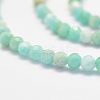 Natural Amazonite Bead Strands G-P279-42-3mm-4