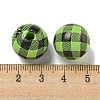 Printed Wood European Beads WOOD-G022-13I-3