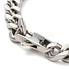 Non-Tarnish 201 Stainless Steel Curb Chain Bracelet for Men Women BJEW-H550-06C-P-3