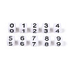 Opaque Acrylic European Large Hole Beads SACR-N020-01M-02-2