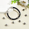 10Pcs Column with Paw Print 304 Stainless Steel European Beads STAS-UN0060-10-2