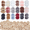 36Pcs 18 Cplors Faux Fox Fur Soft Pompom Ball AJEW-OC0013-65-1