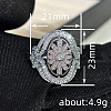 Brass Micro Pave Cubic Zirconia Finger Rings for Women FS-WGE2DD0-04-4