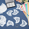 20Pcs PET Tattoo Stencil Templates AJEW-WH20141-12-4
