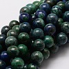 Natural Chrysocolla and Lapis Lazuli Beads Strands X-G-E329-10mm-42-1