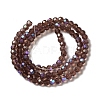 Electroplate Transparent Glass Beads Strands EGLA-A035-T4mm-L13-2