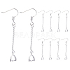 DICOSMETIC 20 Pairs Brass Earring Hooks KK-DC0002-73-1