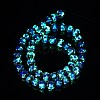 Glow in the Dark Luminous Style Handmade Silver Foil Glass Round Beads LS-FOIL-I006-10mm-02-3