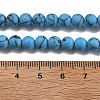 Synthetic Turquoise Beads Strands G-P387-01-6mm-01-4