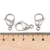 Tarnish Resistant 316 Surgical Stainless Steel Lobster Claw Clasps STAS-316-FL18A-4