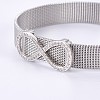 Unisex 304 Stainless Steel Watch Band Wristband Bracelets BJEW-L655-029-3