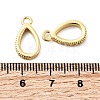 Brass Micro Pave Clear Cubic Zirconia Pendant Bails KK-G542-03G-01-3