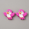 Bird Food Grade Eco-Friendly Silicone Beads SIL-WH0018-003G-1