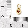 Brass Cubic Zirconia Charms KK-G554-02C-04-3
