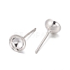 925 Sterling Silver Ear Stud Findings STER-K167-043D-S-2