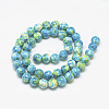 Synthetic Ocean White Jade Beads Strands X-G-S252-12mm-07-3