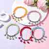 ABS Plastic Imitation Pearl Beaded Stretch Bracelets BJEW-JB10154-2