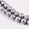 Electroplate Non-magnetic Synthetic Hematite Beads Strands G-J169C-4mm-07-3