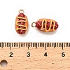 Alloy Enamel Pendants X-PALLOY-R155-01G-07-3