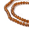 Transparent Glass Beads Strands GLAA-C019-01B-14-3