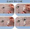 16Pcs Alloy Bar Beadable Keychain for Jewelry Making DIY Crafts KEYC-SZ0001-16B-4