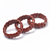 Natural Red Jasper Beaded Stretch Bracelets BJEW-S137-05-2