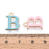 Rack Plating Alloy Enamel Pendants ENAM-T024-53B-G-3