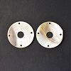 Natural Freshwater Shell Connector Charms SHEL-C003-09-2
