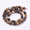 Natural Striped Agate/Banded Agate Beads Strands G-P364-04-8mm-2