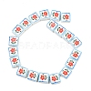 Printed Handmade Porcelain Beads PORC-G016-04B-2