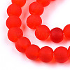 Transparent Glass Beads Strands X-GLAA-T032-T6mm-MD09-2