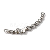 304 Stainless Steel Rhinestone Links X-STAS-L081-001P-2