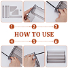 Transparent Acrylic 4 Layers Nail Polish Display Rack ODIS-UN0001-22E-4