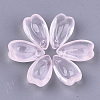 Transparent Spray Painted Glass Charms GLAA-S183-11A-1