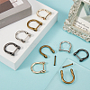 16pcs 4 Colors Alloy D-Ring Anchor Shackle Clasps FIND-GF0006-71-4