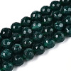 Dyed Natural White Jade Beads Strands G-T139-8mm-60-19-4