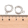 316 Stainless Steel Huggie Hoop Earring Findings EJEW-B158-01A-P-3