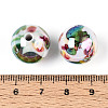 Ocean Theme Printed Opaque Acrylic Beads MACR-T048-07G-3