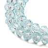Transparent Baking Paint Glass Beads Strands DGLA-A034-T6mm-D06-3